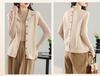 Women's Double-Sided Wool Vest Cardigan - New Autumn/Winter Half-High Neck Layering Knitwear.