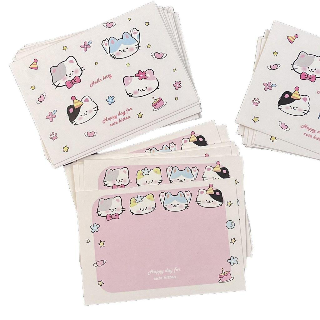 Creative Cartoon Cat Postcard: Cute Holiday Greeting Card