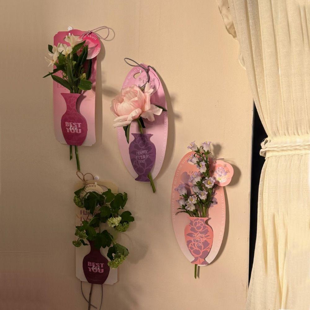 5PCS Hand-Held Single Flower Packaging Box Handbag Flower Paper Bag  Mother's Day