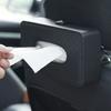 Creative car leather napkin holder box general leather tissue box chair back hanging tissue box car department store