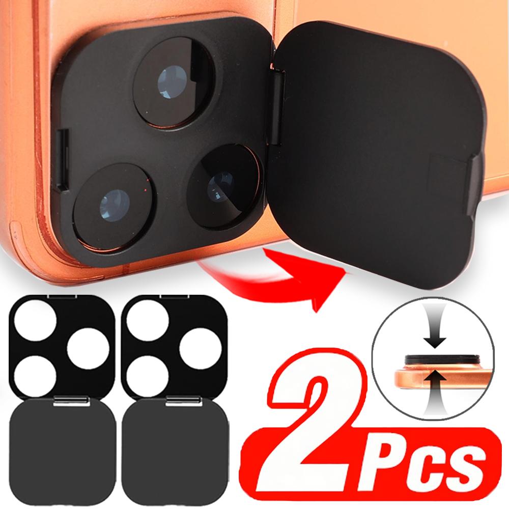 1-2 Pezzi Copri Lente Fotocamera Posteriore Anti-Spionaggio per Telefono Design Protettivo Apri-Chiudi Custodia Privacy Protector per IPhone 17Pro/17 Pro Max