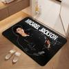 Michael Jackson Portrait Signature Printed Rug Absorbent Nonslip Carpet For Hallway Balcony Study Home Party Decor Halloween Gift