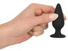 Tapered Heavy Anal Plug Small (7.8cm) - Black Velvets