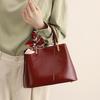 Tasche Vintage Mode Handtasche Rot Brauttasche Leichter Luxus Große Kapazität Mittleren Alters Damen Tasche Muttertasche
