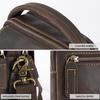 Dujiang Men's Genuine Leather Retro Crossbody Bag - Large Capacity Casual Shoulder Bag