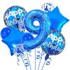13pcs Blue Birthday Balloon with "Happy Birthday" Text - Perfect for Party Decorations, Anniversaries, and Festive Celebrations