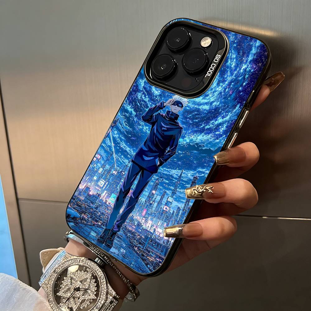 

Popular Anime Characters S-satoru- Gojo Phone Case For IPhone17 16 12 13 14 15 16 Pro Max Plus Cover Colored Silver Funda Bumber iPhone12