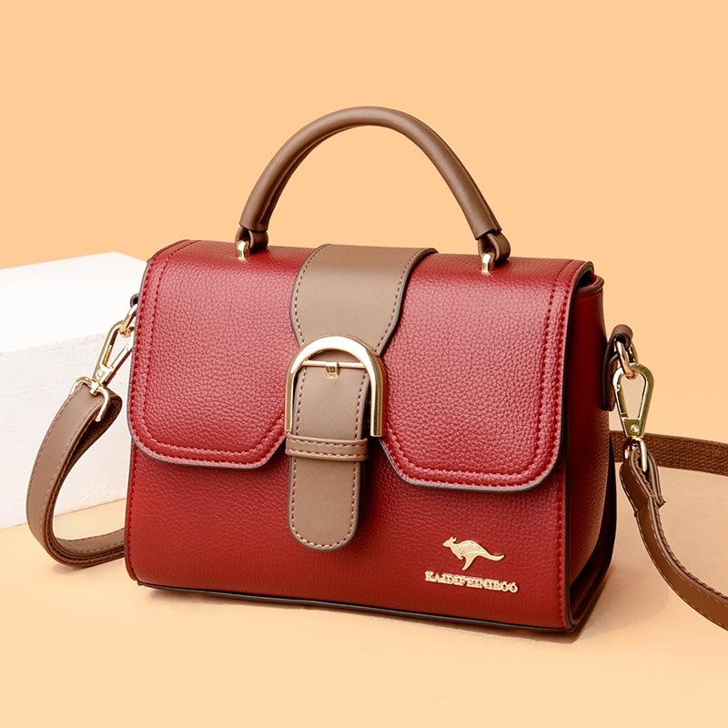Женская сумка Messenger Bag Женская мода Mother Женская сумка через плечо Женская маленькая квадратная сумка для женщин красный
