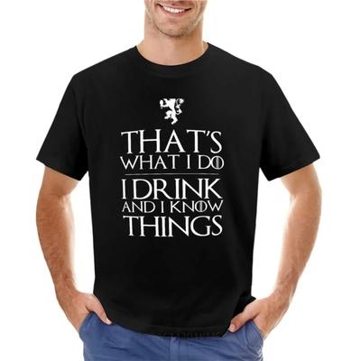 I Know Things TShirt Blanks Customs Design Your Own Plus Sizes Summer Tops Mens Graphic Tshirts