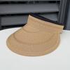 Summer high-quality seaside vacation beach empty top hat sunscreen straw hat women's breathable casual sunshade straw hat