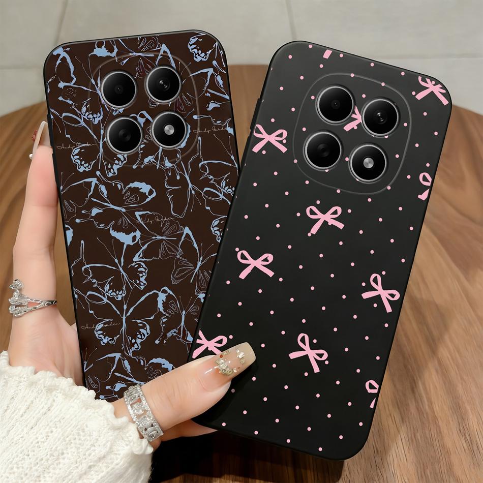 Cute Cats Cover For Poco M8 Pro 5G Phone Case Soft Protective Black Funda For Poco M 8 M8Pro Untra Thin Durable Back Covers Capa