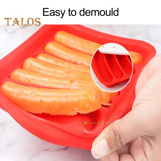 Sausage Mold Easy To Release DIY Reusable Durable Hot Dog Mold with Cover Kitchen Supplies