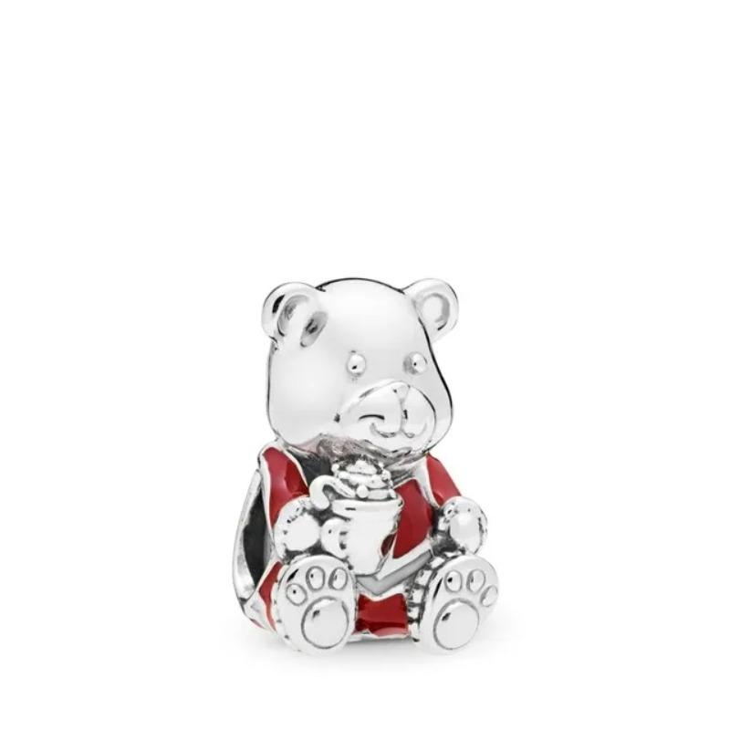 925 Silver Stitch Dumbo Mickey Snow White Charms Beads Fit Bracelet DIY Accessories Gifts
