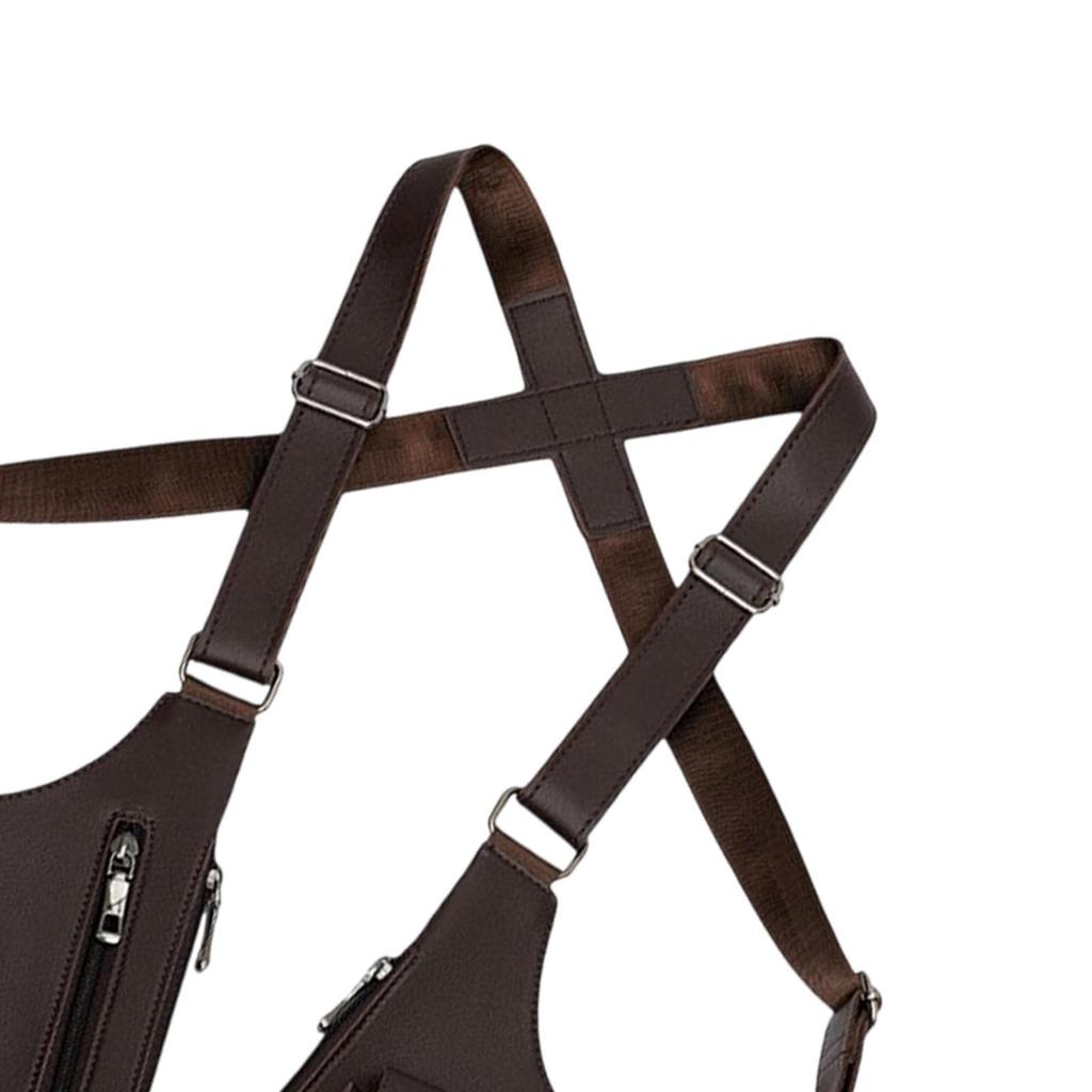 Underarm Shoulder Bag, Crossbody Wallet, Large Capacity Double Pocket