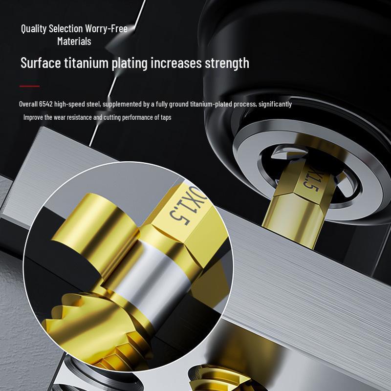 Hex Shank HSS Titanium Drill & Tap Combo Bit for Drilling, Tapping & Hole Cutting.