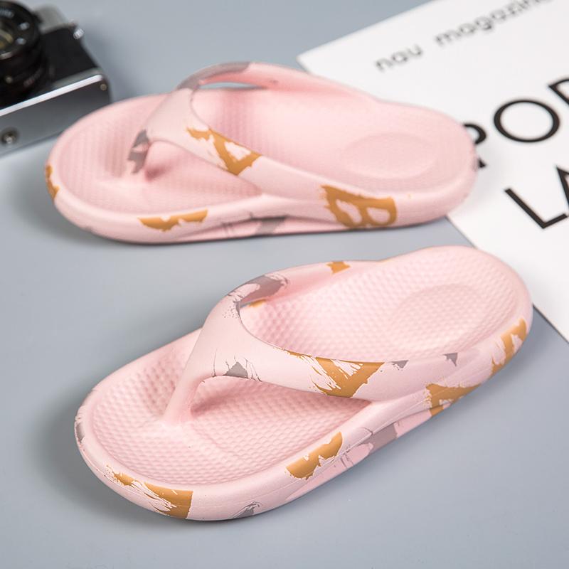 EVA Thong Platform Flip Flops for Women Summer Clip Toe Soft Sole Cloud Slippers Woman Thick Bottom Non Slip Beach Sandals Pink