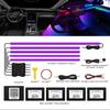 Dreamcolor Akryl Interiør Bil LED Strip Lys med APP 18 i 1 Neon Fiberoptiske Stripelys for Bil Ambient Lyssett