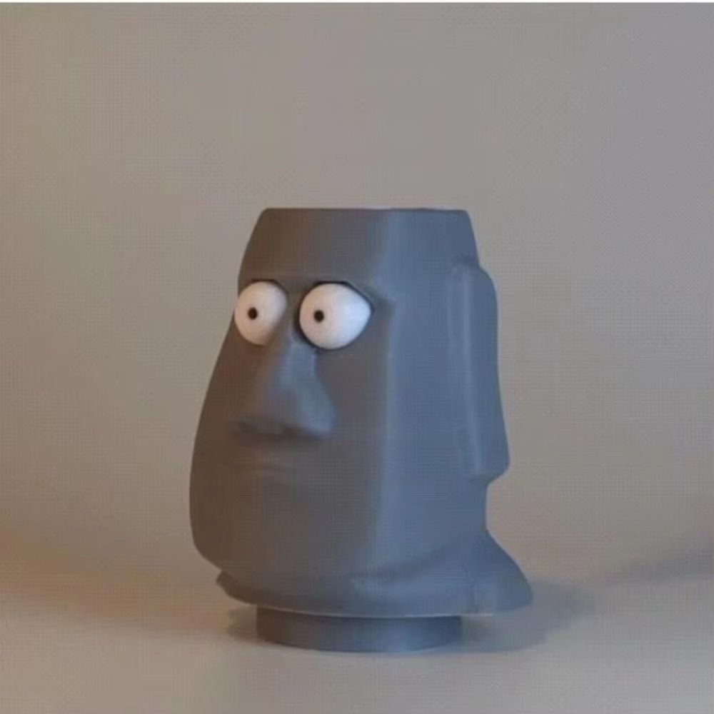 Bulging Eyes 3D Printed Fidget Figurine Pressable Stress Relief Fidget Toy Holiday GiftDesk Decor