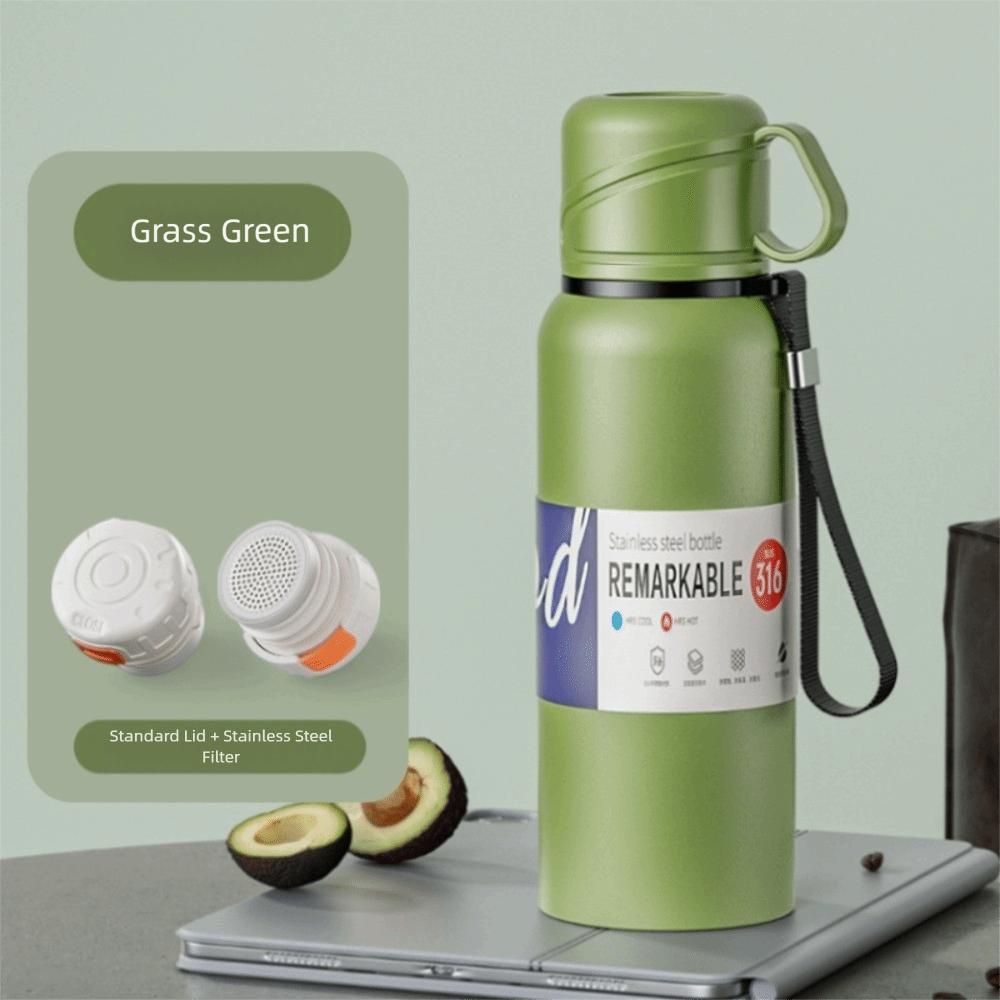 

Подарки Изолированная чашка из нержавеющей стали Большая вместимость Портативные бутылки для воды Аксессуары для бутылок для воды Уличная бутылка для воды зелёный