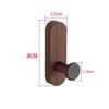 Self Adhesive Mounted Walnut Wood Wall Hooks for Hanging Coat Towel Clothes Blanket Hat Backpack Robe Entryway Key Holder