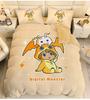 Anime Digital-monsters Bedding Set Digimon Duvet Cover and Pillowcases Unfilled Single Double Bed Adult Boy Girl Gift