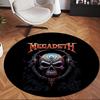 Megadeth (5) Runder Büroteppich Dekorativer Bodenteppich für Büro Schlafzimmer Wohnzimmer und Wohnbereich