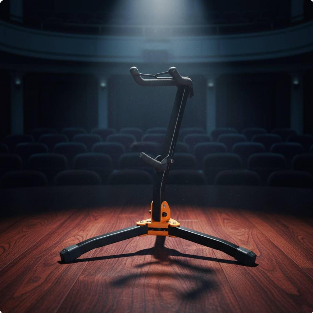 Foldable Saxophone Stand Alto Tenor Sax Padded Connection Points Portable Tripod for