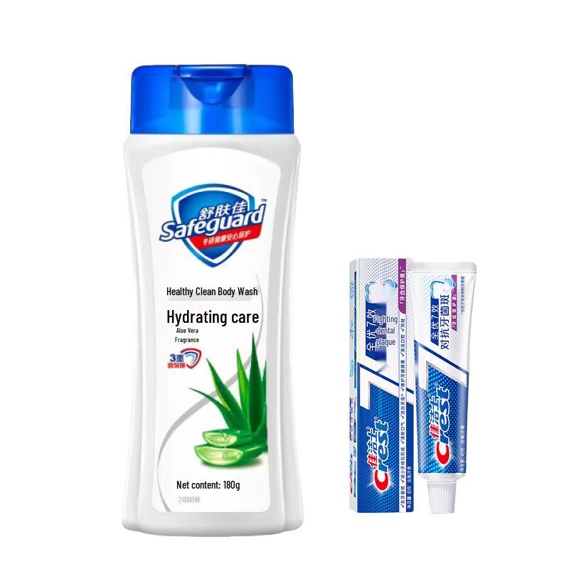 

Набор: Зубная паста Crest 7-Effect и Гель для душа Safeguard с алоэ