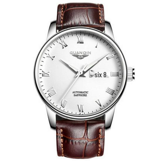 Montre Mécanique Suisse Haut de Gamme pour Homme avec Bracelet en Acier, Double Date, Conception Étanche - Nouveau Style Business Authentique