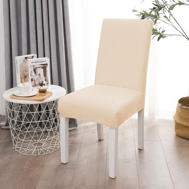 2026 Chair Cover Elastic Fleece Dust Cover Square Four Seasons Universal Household Restaurant Hotel Chair Cover