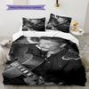 1PC Johnny Hallyday pattern Bedding Quilt Set Quilt Cover Pillowcase Home Decoration Birthday Gift (1 * duvet cover + 19 * pillowcase, without core)