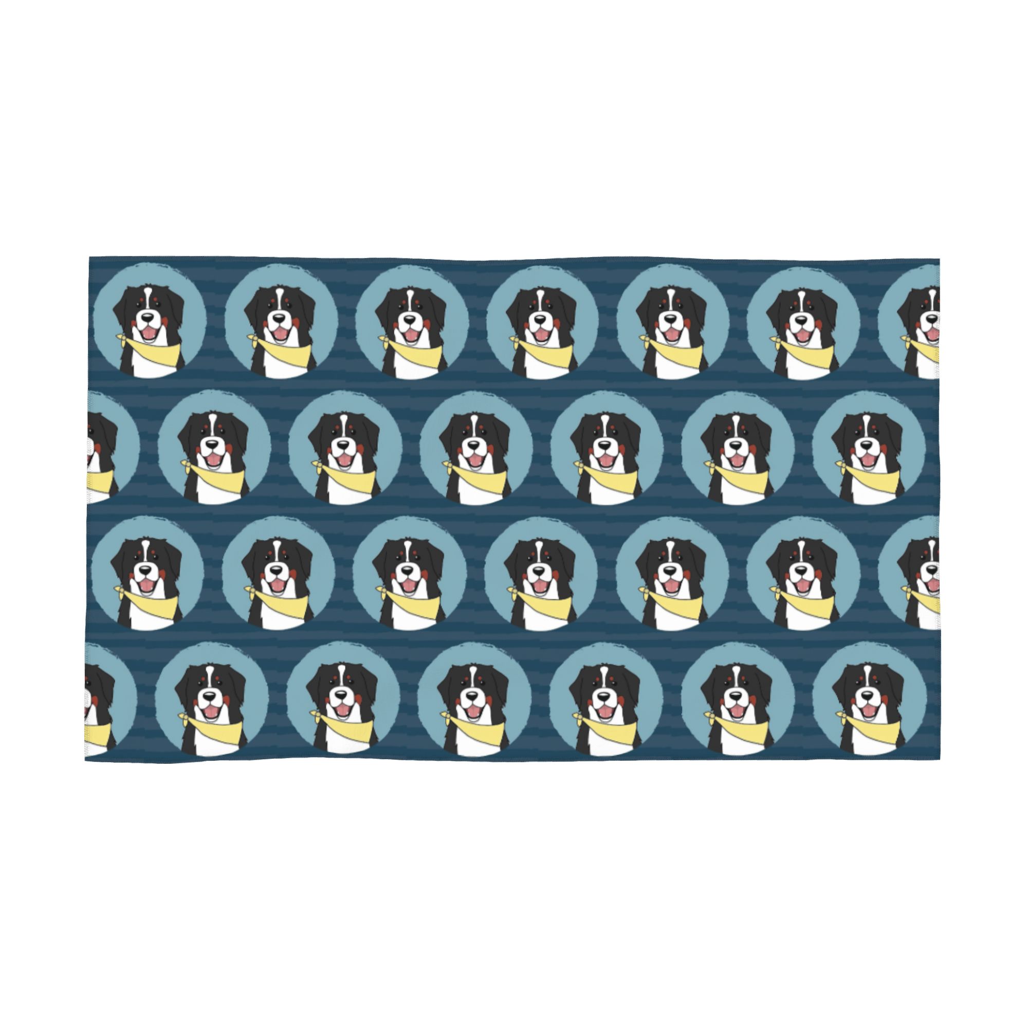 

Friendly Bernese Mountain Dog Animal Soft Face Towel Quick Dry Pool Bath Cotton Towels Absorbent Quick W30*H60(CM)