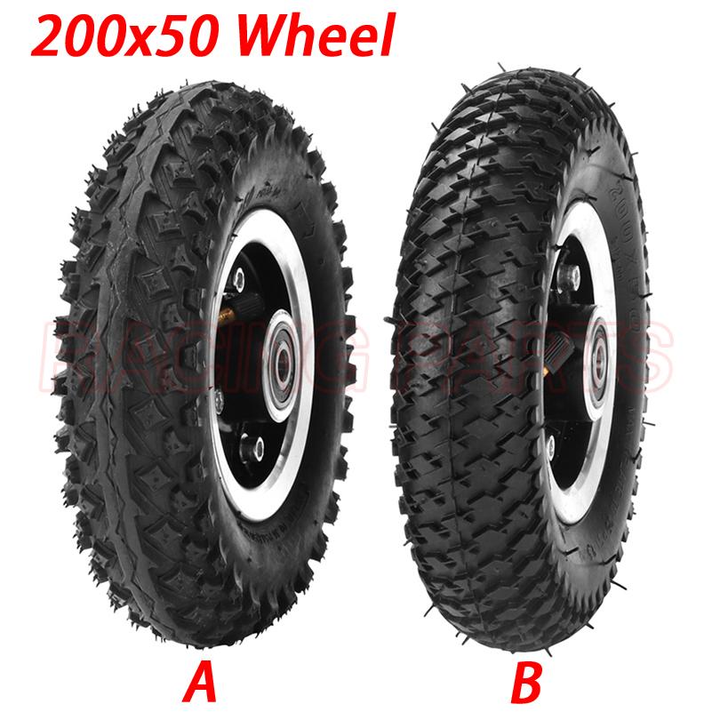 200X50 Wheels 8X2" Tire and Inner Tube for Electric Scooter Wheel Chair Truck Pneumatic Trolley Cart