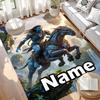 Custom Name Personalized Avatar Print Carpet, Versatile Home Decor Rug, for Playroom, Apartment, Balcony, Entryway, Hallway Gift