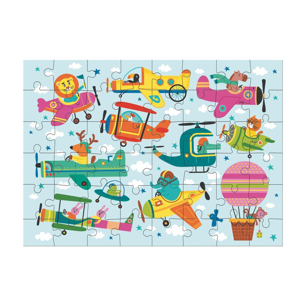 Puzzle Edukacyjne Świata Powietrznych Przygód 48 Elementów Dodo