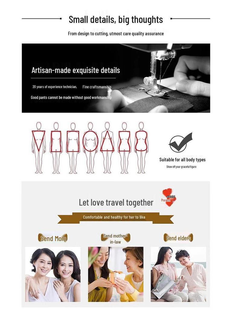 Hodo Damen Winter High-Waist Straight-Leg Casual Hose