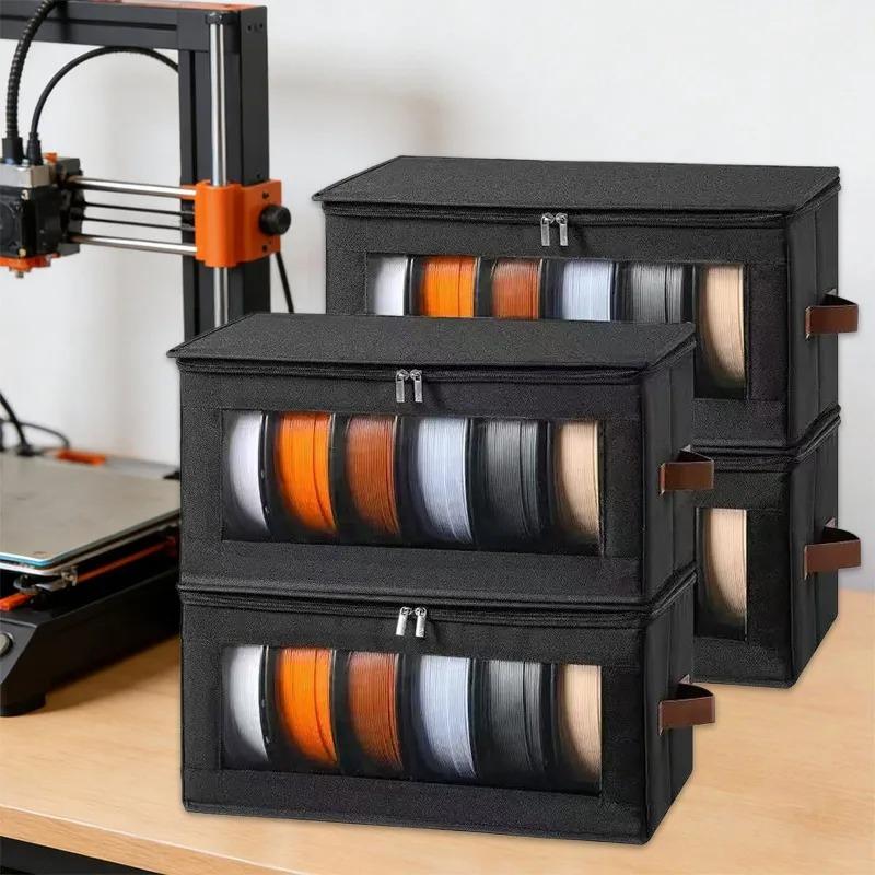 Filament Storage Box 3d Printer Filament Storage Containers Visual Foldable Dust-proof Holder Rack For Home, Office And Workshop
