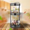 Rotating 3-Tier Carbon Steel Spice Rack