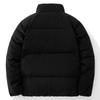 Men's down jacket fall and winter hooded thickened warm bread jacket stand-up collar solid color men's casual down trendy jacket