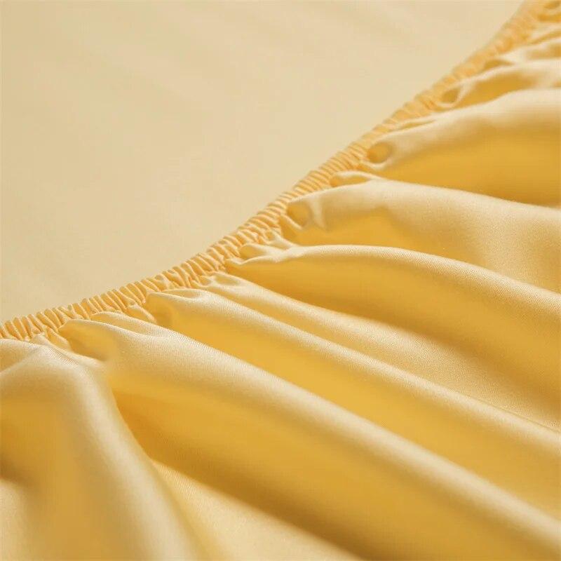 Cearceaf cu elastic din mătase naturală Cearceaf cu elastic din mătase naturală de dud Husă de saltea Mărime personalizată Cearceaf de mătase Cearceaf cu elastic culoare uni