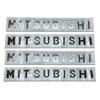 Adesivo Stilistico con Logo Lettere per Cofano Anteriore Auto in ABS 3D per Mitsubishi Ralliart Lancer EX Outlander 3 Pajero 4 Galant ASX L200
