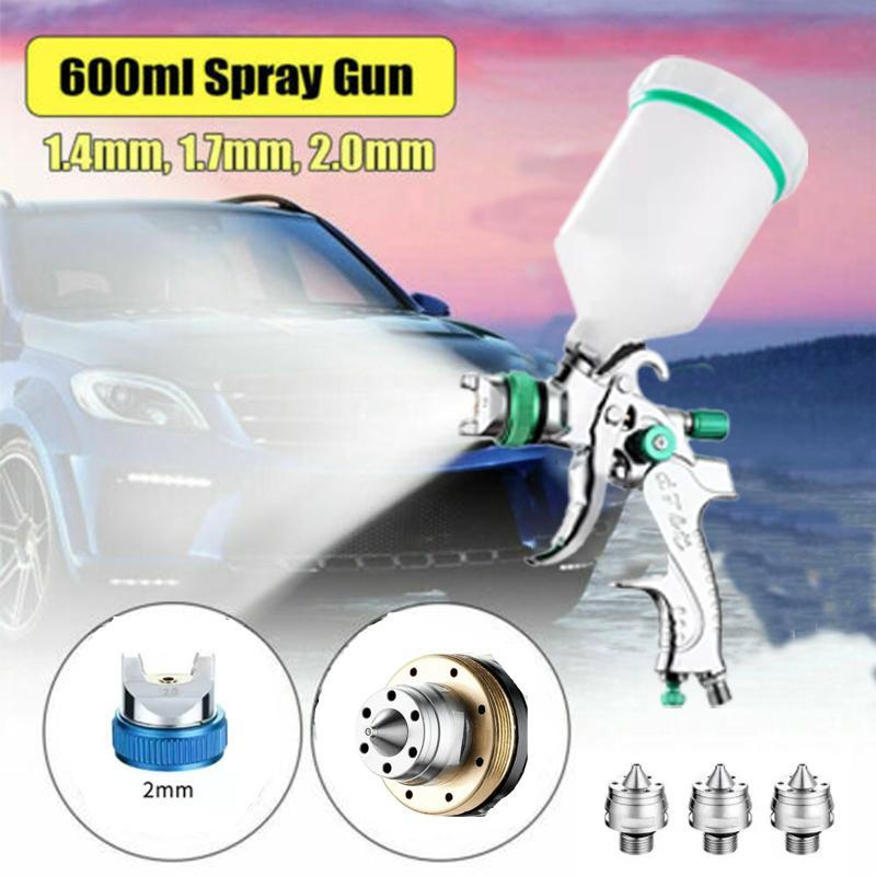 Profesjonalne pistolety natryskowe 1.4/1.7/2.0mm Spray Airbrush Mini pistolet natryskowy do malowania narzędzia aerograf