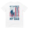 Father Veterans Day My Favorite Veteran Is My Dad for Kids T-Shirt