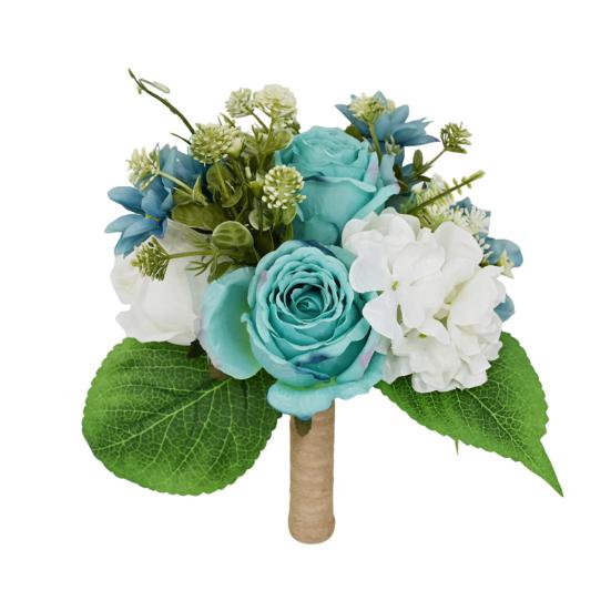 

Yousheng Artificial Flowers Bouquet Mixed Faux Roses Hydrangea Flower with Stems for Wedding Party Centerpiece Floral Arrangement Table Vase