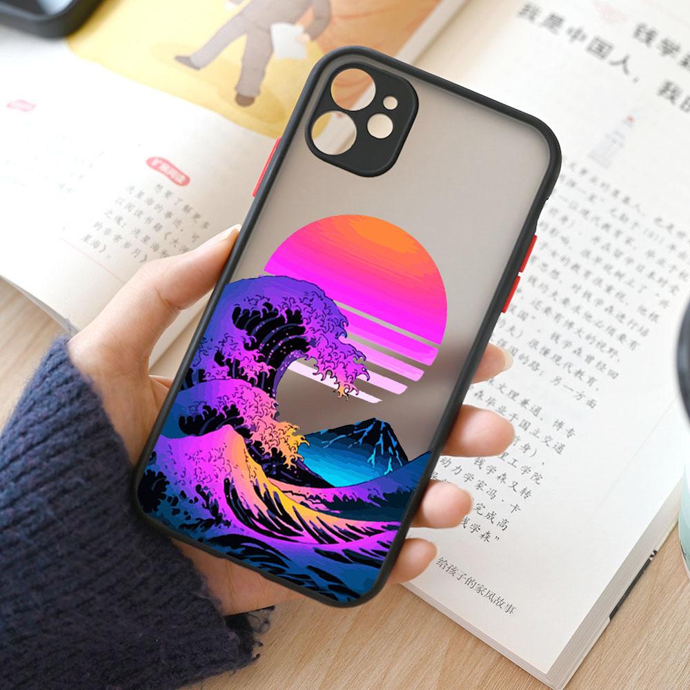 Fashion Japan The Great Wave Off Kanagawa Phone Case For iPhone 15 14 13 12 11 Pro Max Mini XS X XR 7 8 Plus Cover Art Fundas