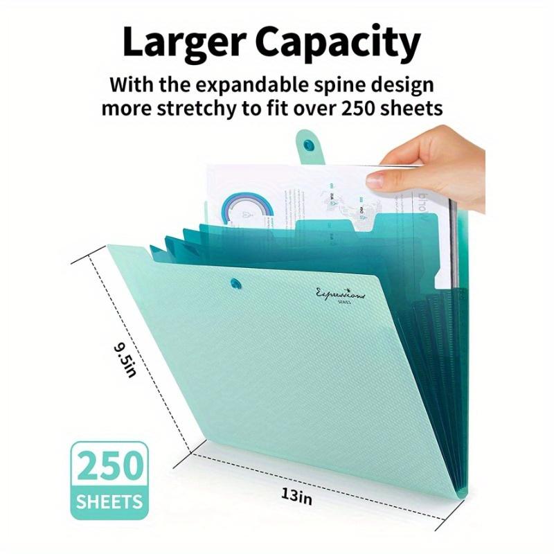 1pc Letter Graphic Random Expanding File Folder, Simple Multi-Layer Accordion Folder for Office, School File Storage Back To School, School Supplies