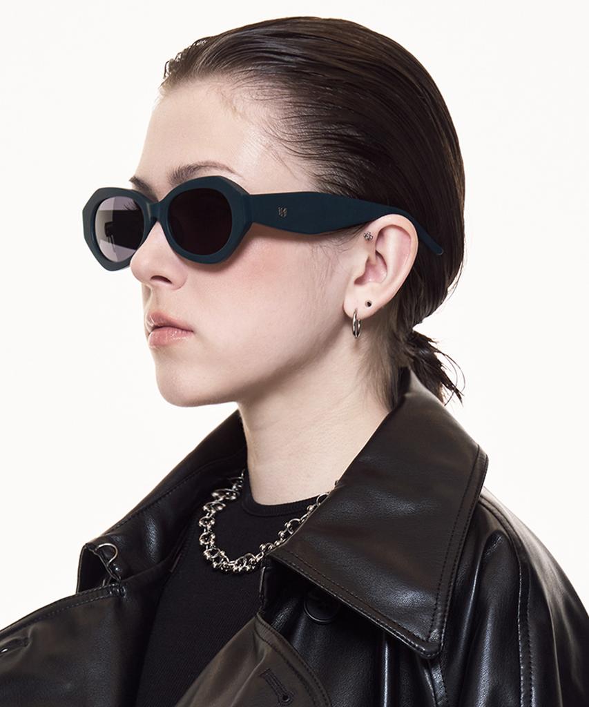Maeteupeojeu Cy-133 Acetate Sunglass Darkgreen