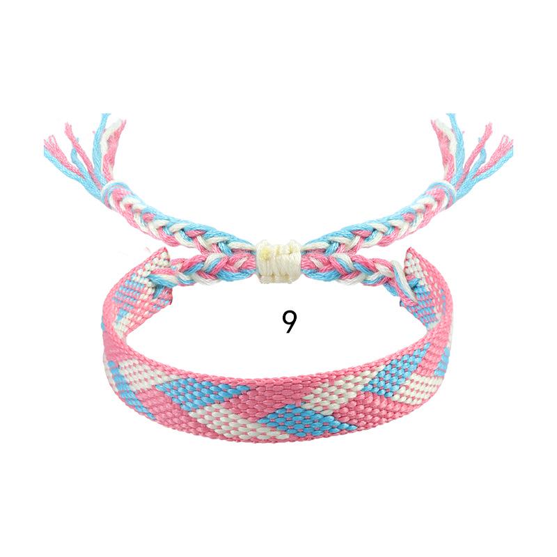 Bohemian Ethnic Style Woven Cotton Linen Friendship Bracelet