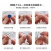Handmade Press On Nails 3D Handcarved Almond Shape False Green