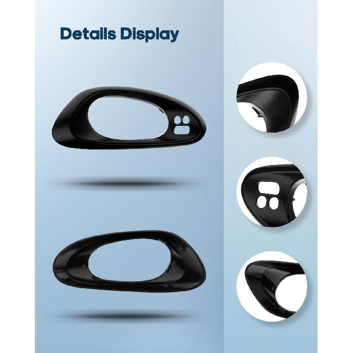 ECCPP Interior Door Handles 2002-2009 for Chevy for Trailblazer Inner Replacement Driver Left Door Handles 2pcs Black 15214506 15214503